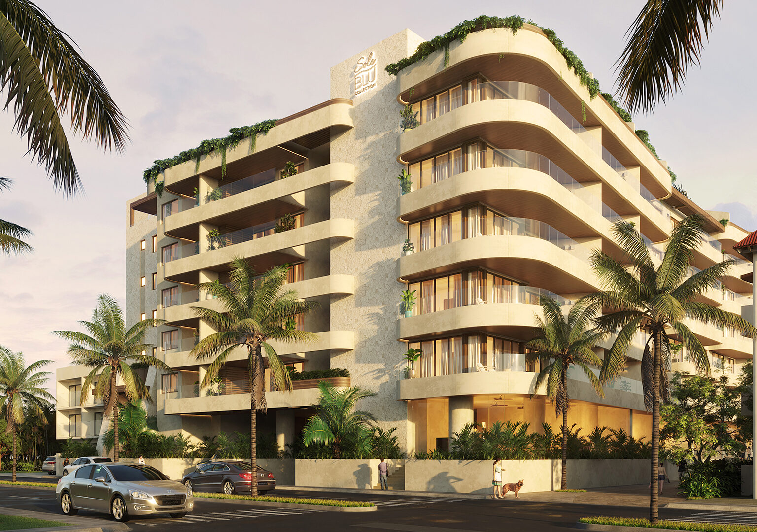 Signature Architecture directly on the beach.