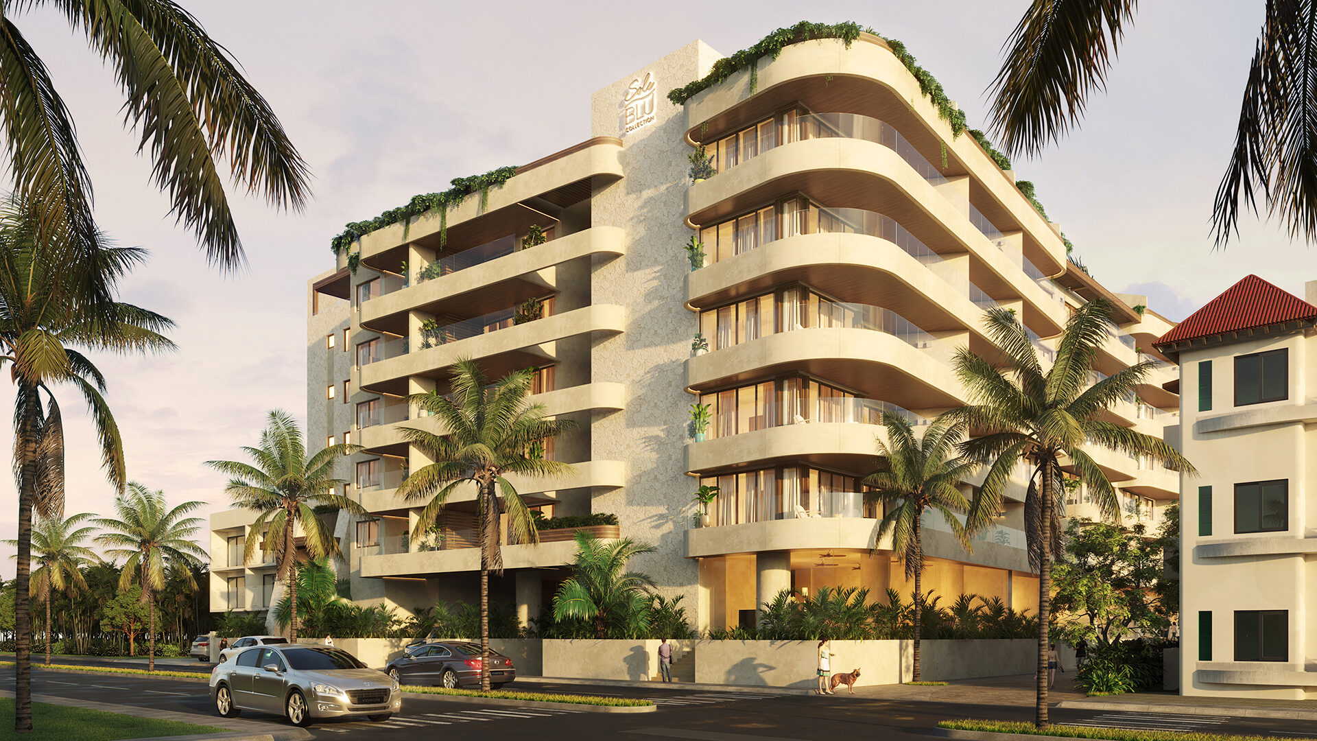 Signature Architecture directly on the beach.