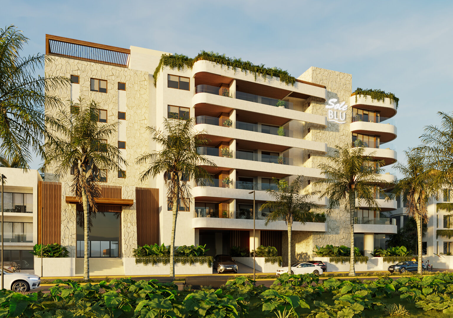 Front Vew Sole Blu Building