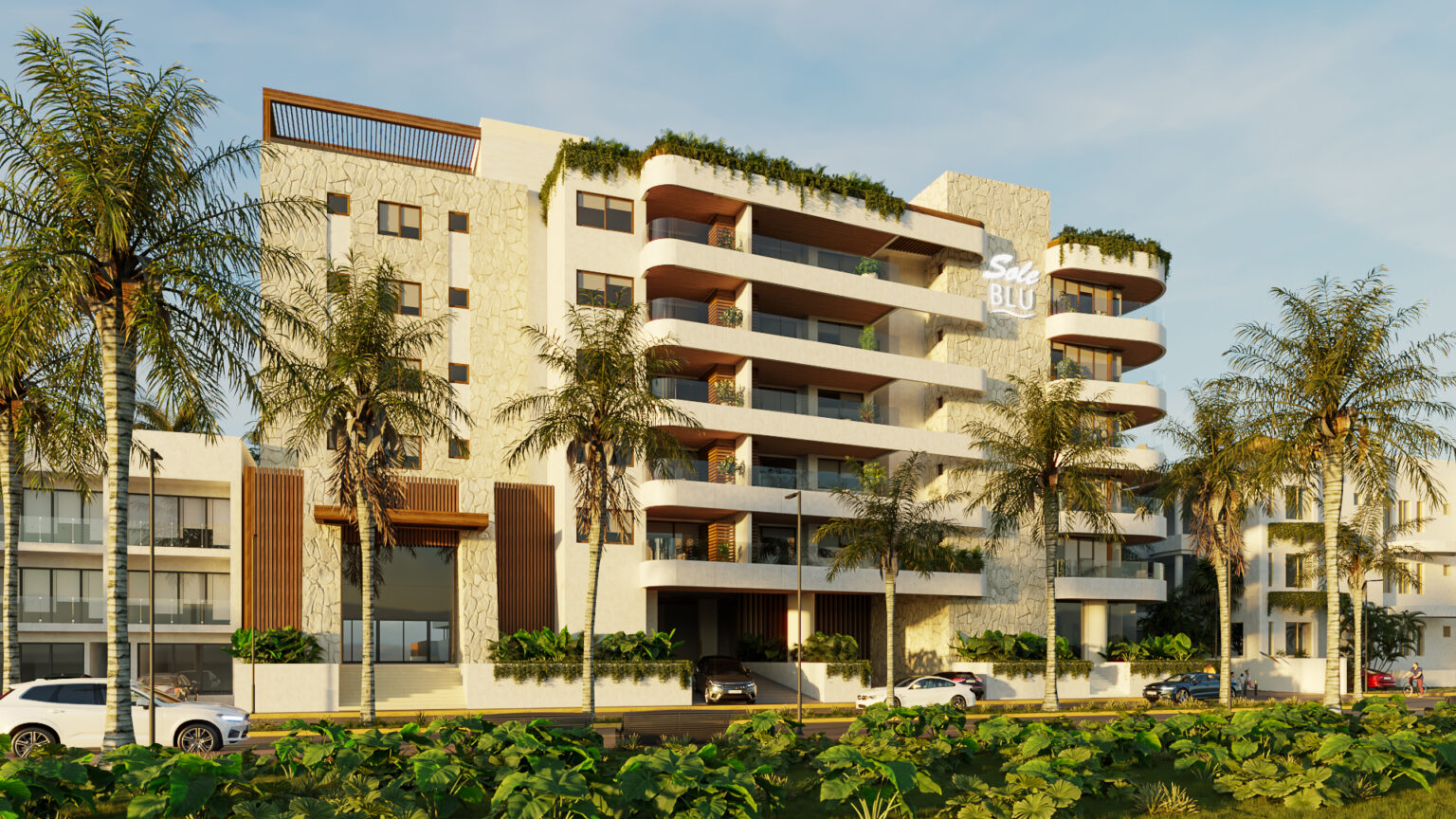 Front Vew Sole Blu Building