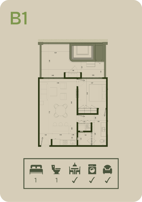 Tipologia B1 Departamentos de Lujo