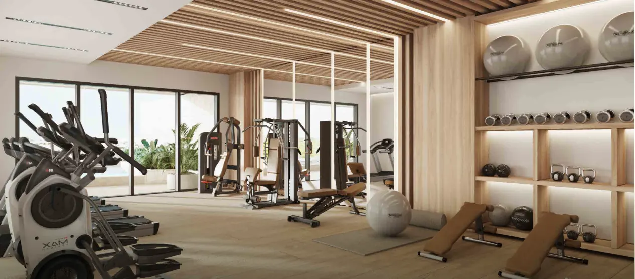 Gimnasio equipado